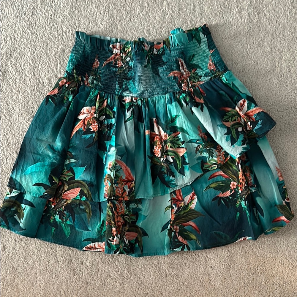 INC International Concepts multicolored tropical mini skirt